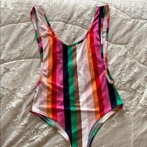 Striped bodysuit